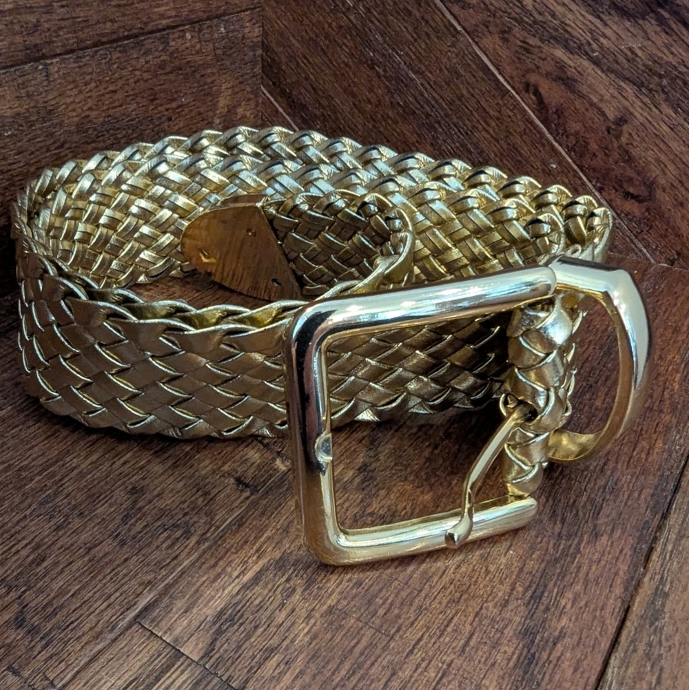 Vintage 70s Gold Braided Belt Woman's Size Medium/Large New Vintage Old Stock! - Picture 4 of 7